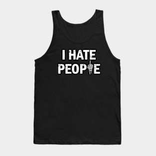 I Hate People Funny Vintage Tank Top